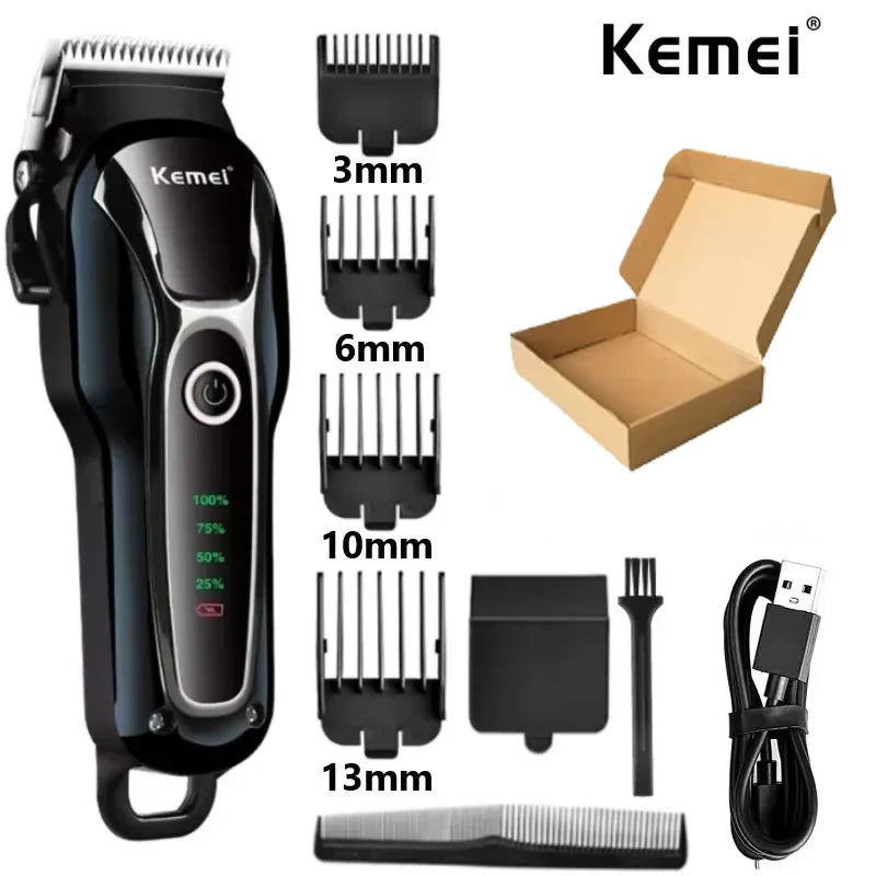 Professional Clipper Pet Dog Hair Trimmer Grooming Rechargeable Powerful Cat Cutters Shaver Mower Haircut Machine KM-1991 Kemei
