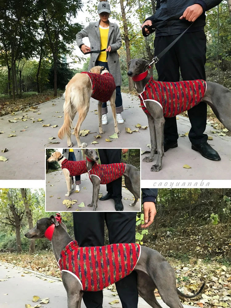 Warm Pet Dog Sweater Winter Soft Fleece Pet Jackets for Whippet Greyhound Suit Sports Dog Clothes