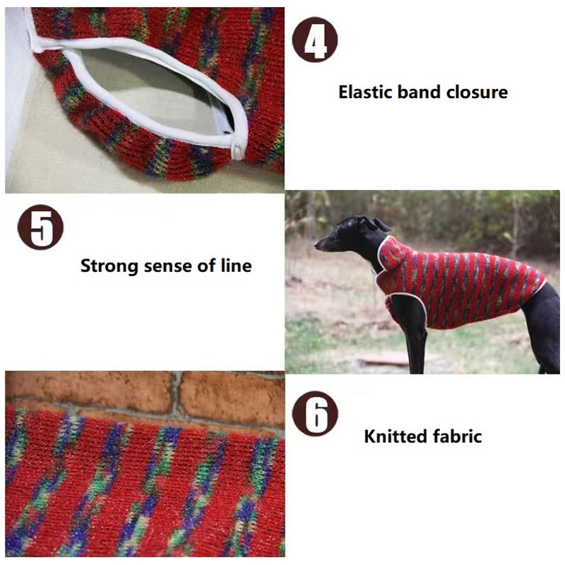 Warm Pet Dog Sweater Winter Soft Fleece Pet Jackets for Whippet Greyhound Suit Sports Dog Clothes