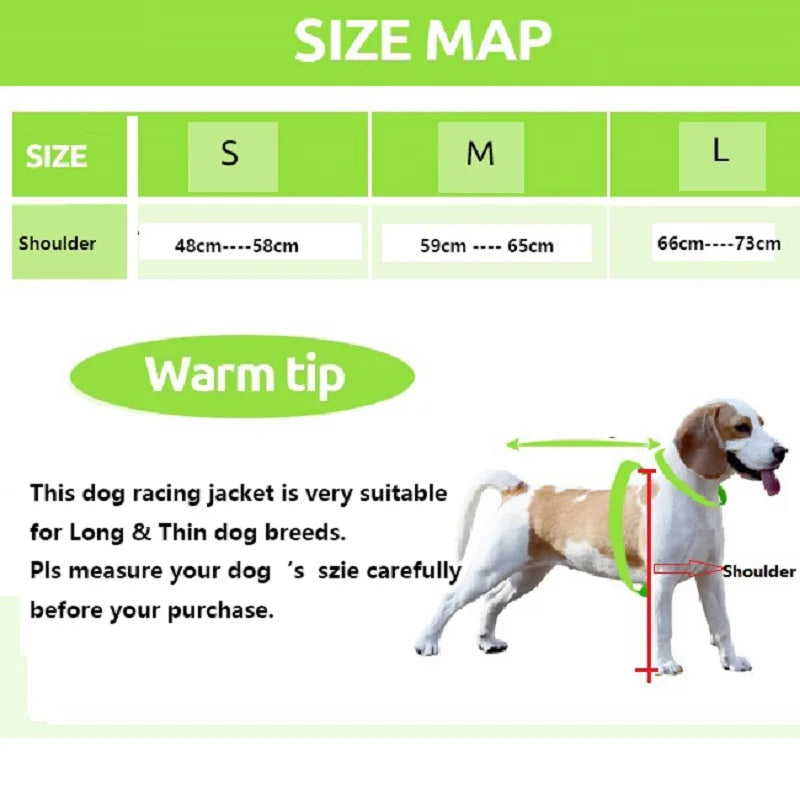 Warm Pet Dog Sweater Winter Soft Fleece Pet Jackets for Whippet Greyhound Suit Sports Dog Clothes
