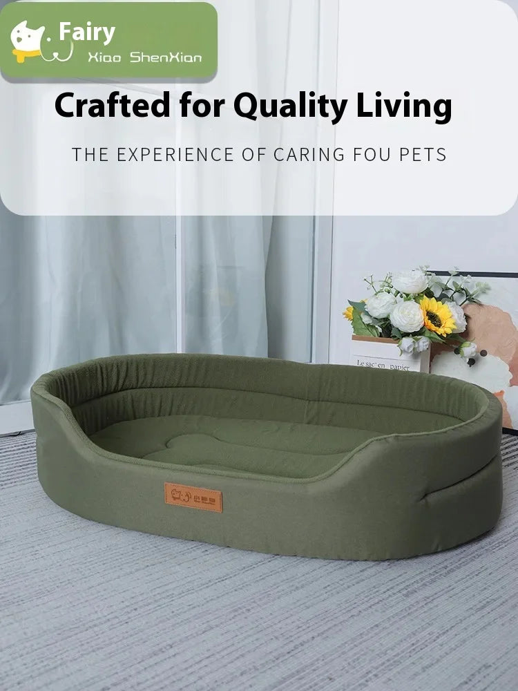 Dog Pet Beds Square Dog Bed For Large Dogs Dog Sofa Beds Waterproof Customized Pet Bed Inner Pad Washable Puppy Kennel Accessory