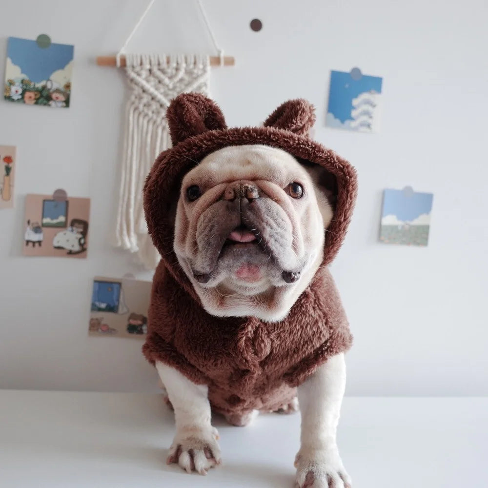 Winter Pet Dog Clothes Dogs Coat Jacket Cotton Ropa Perro French Bulldog Clothing Cute Dog Hoodie For Dogs Pets Clothing Pug