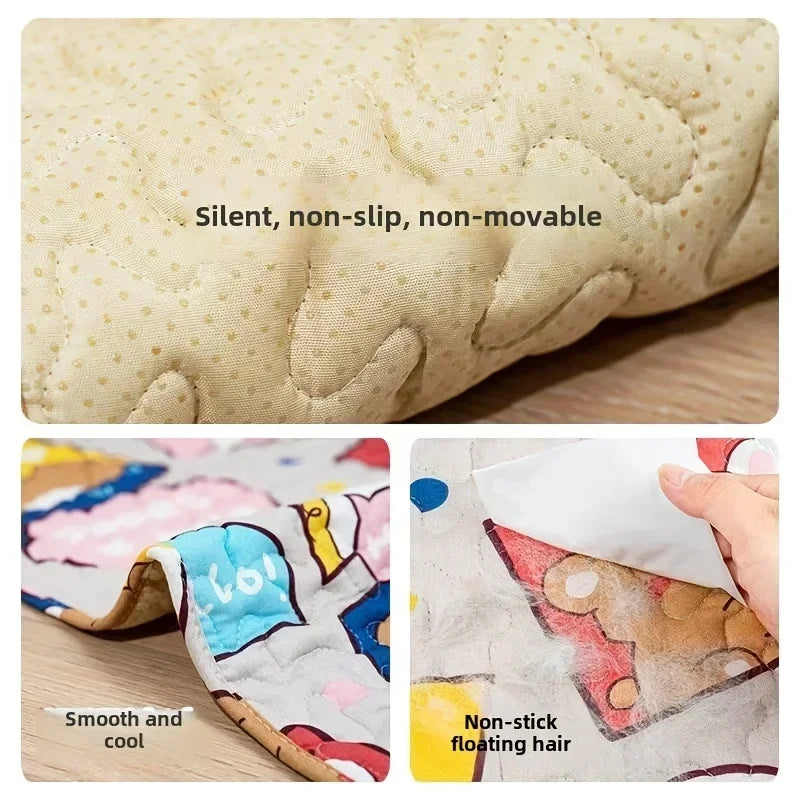 The new pet sleeping mat is cool and comfortable in summer. It is suitable for large, medium and small cats and dogs to sleep in