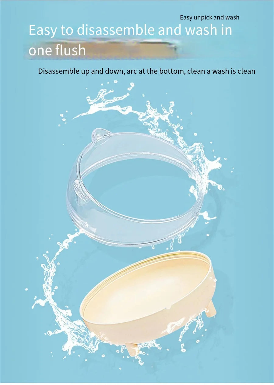 Hamster Bathroom House Sandbox Full Transparent Urine Sand Basin Golden Bear Supplies Sand Bath Container Small Pet Bathroom