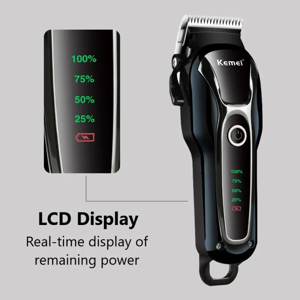Professional Clipper Pet Dog Hair Trimmer Grooming Rechargeable Powerful Cat Cutters Shaver Mower Haircut Machine KM-1991 Kemei