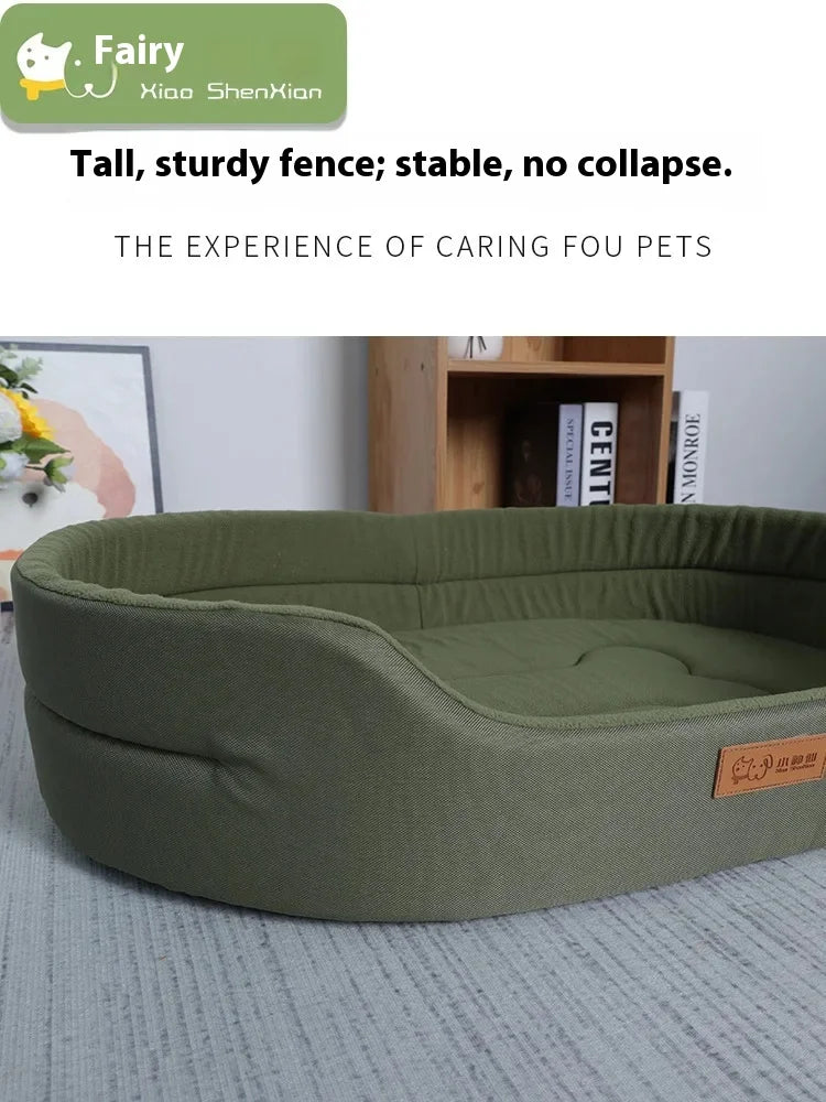 Dog Pet Beds Square Dog Bed For Large Dogs Dog Sofa Beds Waterproof Customized Pet Bed Inner Pad Washable Puppy Kennel Accessory