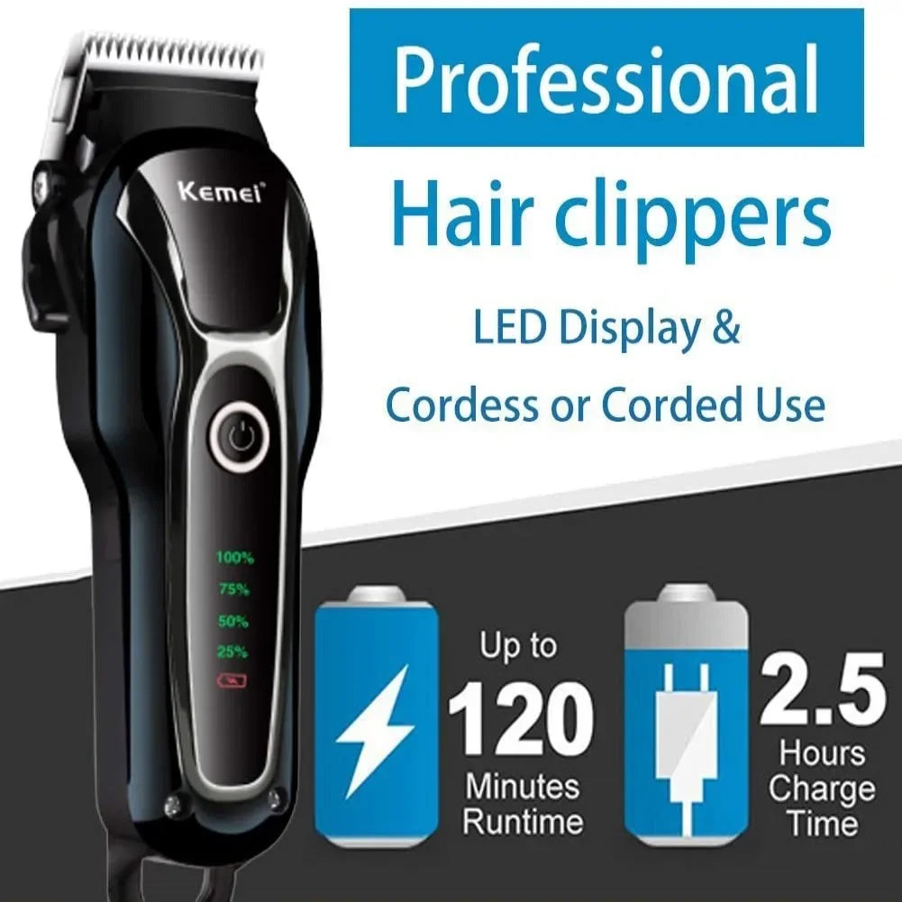 Professional Clipper Pet Dog Hair Trimmer Grooming Rechargeable Powerful Cat Cutters Shaver Mower Haircut Machine KM-1991 Kemei