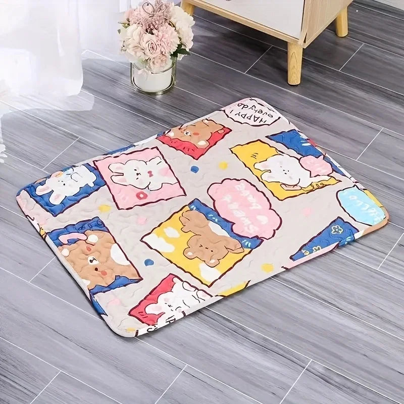 The new pet sleeping mat is cool and comfortable in summer. It is suitable for large, medium and small cats and dogs to sleep in