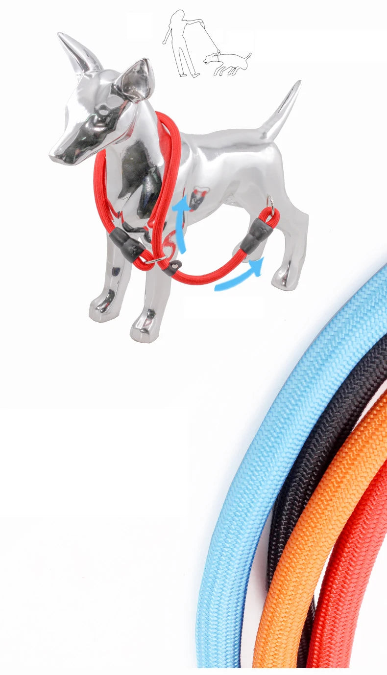 Pet P Chain Nylon Collar Dog Training Accessories Teddy Small Corgi Border Collie Medium Golden Retriever Large Dog Use Durable